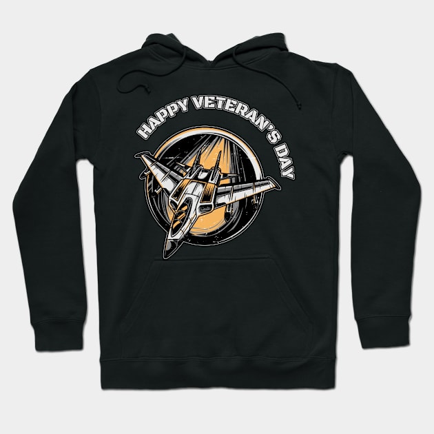 Happy Veteran's Day Hoodie by MonkeyLogick